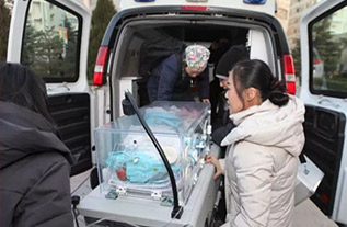 满洲里市妇婴监护型护送